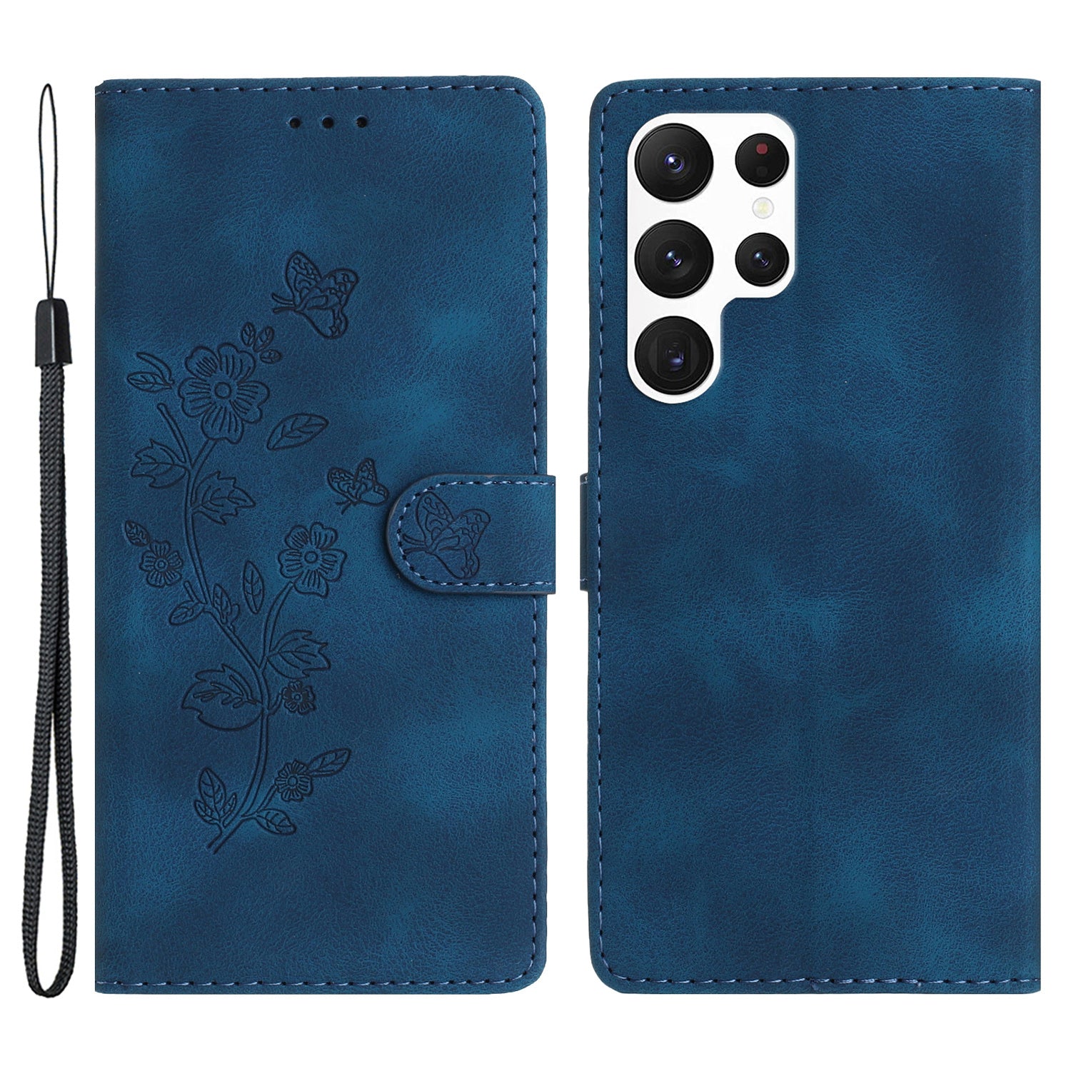 For Samsung Galaxy S22 Ultra 5G Leather Drop-proof Phone Case Flower Imprint Wallet Stand Cover For Samsung Galaxy S22 Ultra 5G Leather Drop-proof Phone Case Flower Imprint Wallet Stand Cover